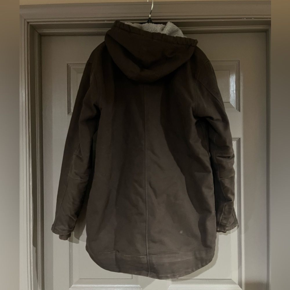 Youth Carhartt Sherpa Lined Parka Jacket - Picture 2 of 3